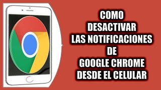 Cómo desactivar las notificaciones de Google Chrome [upl. by Llevol]