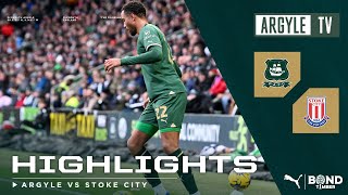 Plymouth Argyle v Stoke City highlights [upl. by Arracot]