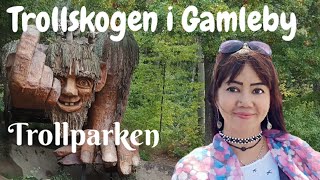 Trollskogen i Gamleby Troll Park Gamleby Sweden [upl. by Phelia]