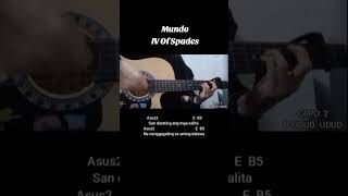 Mundo  IV Of Spades Guitar Chords Tutorial [upl. by Bessie]