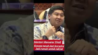 Maruarar Usul Aset Tanah Sitaan Koruptor Dijadikan Perumahan Rakyat [upl. by Andy]