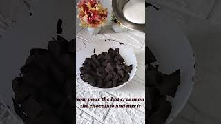 how to make chocolate ganache🍫🍫  chocolate ganache recipe shortsshortsfeed trending viralvideo [upl. by Kristoffer]