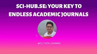 SciHubse  your key to endless academic journals [upl. by Adnarram]