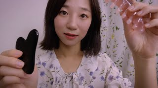 ASMR Facial Lymph Drainage Massage [upl. by Ellehcrad]