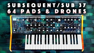 Moog Sub37Subsequent 37 Duo Presets Pads Drones Chords [upl. by Sellihca]