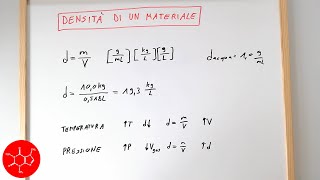 Densità di un materiale o di una sostanza dmV cosè e come calcolarla  lezione di chimica [upl. by Dimo]