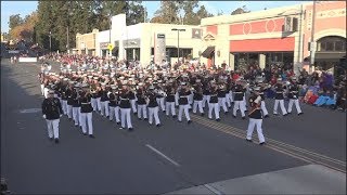 USMC West Coast Composite Band  2018 Pasadena Rose Parade [upl. by Iramo]