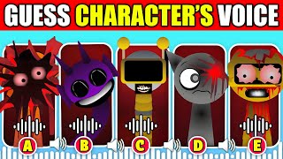 🔊 IMPOSSIBLE Guess The Phase 1 2 amp 3 Sprunki Characters By Their VOICES  Incredibox Sprunki Quiz [upl. by Nhor]