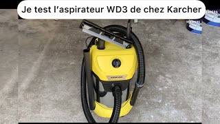 Je test l’aspirateur WD3 de chez karcher et je valide complètement  👌 [upl. by Wobniar]