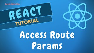 51 Get Route Params in React Component Navigate Page Programmatically with history Push  ReactJS [upl. by Retsel]