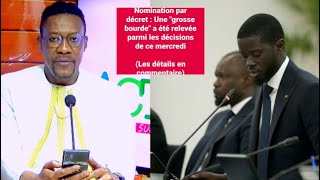 A JTange révèle la bourde du gouvernement sur la nomination de Ndeye Fatou Ndiaye par un décret [upl. by Ymmaj]