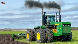 890 HP 10X 890 COPY CAT Tractor Plowing [upl. by Ibrek]