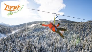 Ziptrek Whistler  Winter Season Snapshot [upl. by Esened359]