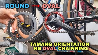 PALIT CHAINRING FROM ROUND TO OVAL  PROPER ORIENTATION [upl. by Naam857]