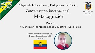 Metacognición 33 Influencia en las Necesidades Educativas Especiales [upl. by Mensch303]