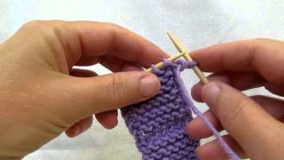 Really Clear Slipping the First Stitch of a Row cc [upl. by Haerle]