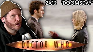 This was heartbreaking  First time watching DOCTOR WHO Reaction 2x13 DOOMSDAY [upl. by Eyanaj]