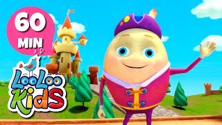 Humpty Dumpty  THE BEST Songs for Children  LooLoo Kids [upl. by Jarrow]