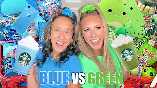 BLUE 🦋💙🫐 VS GREEN 🍀💚🥑 TARGET SHOPPING CHALLENGE [upl. by Kcirddot]