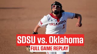 Full Replay San Diego State vs Oklahoma Softball  2024 Mary Nutter Collegiate Classic [upl. by Airyt684]