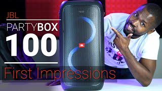 JBL Partybox 100  With Sound Sample  First Impressions [upl. by Rodney]