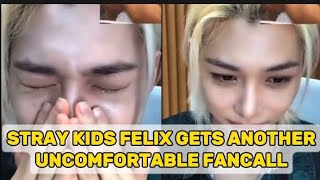 Stray Kids Felix gets ANOTHER awkward and uncomfortable Fancall [upl. by Chantal]