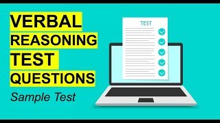 VERBAL REASONING TEST Questions amp Answers Tips Tricks and Questions [upl. by Padegs]