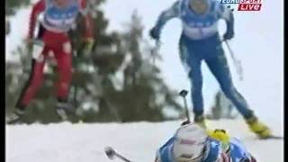 2001 WSC Lahti 10 km M Pursuit KUITUNEN LAZUTINA DANILOVA [upl. by Bender]