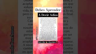 🔴 Debes Aprender a Decir Adiós frases [upl. by Anilatak]