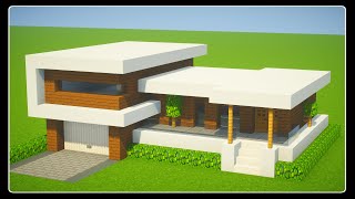 TUTO BELLE MAISON MODERNE FACILE A FAIRE  MINECRAFT [upl. by Atiluj]