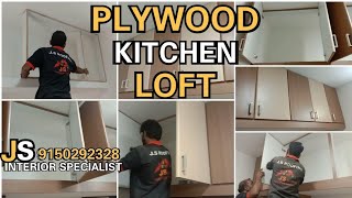 plywood  kitchen loft  kitchen storage  interior specialist  modular kitchen loft  js interior [upl. by Jezrdna]