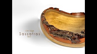 Live Edge Sassafras Bowl  Sold [upl. by Donnell367]