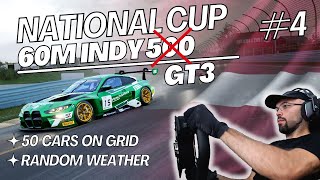 60M Race At Indianapolis with 50 car on Grid  Assetto Corsa Competizione [upl. by Sucram153]