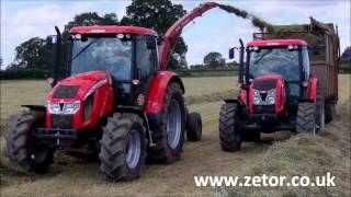 Zetor UK Forage harvesting with Forterra 135 [upl. by Arhna]