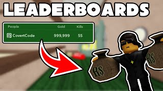 ROBLOX  HOW TO MAKE LEADERBOARDS [upl. by Ellinet]