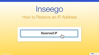 Inseego  How to Reserve an IP Address [upl. by Bullard27]