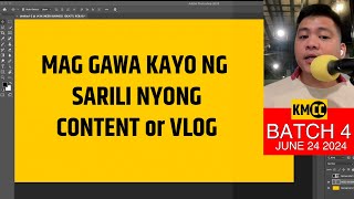 Mag upload na kayo ng sarili nyong VLOGS mga Kasosyo [upl. by Gherardo]