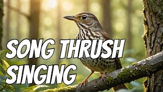 Song thrush singing songthrush [upl. by Stricklan]