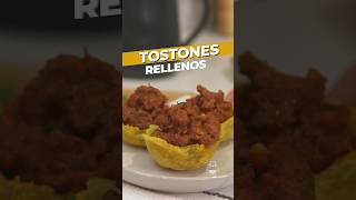 Delicious Stuffed Plantains Tostones Rellenos Recipe [upl. by Ahsatak]