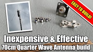 70cm Quarter Wave Antenna  Great for portable use  Ham Radio  Easy to build [upl. by Leaper]