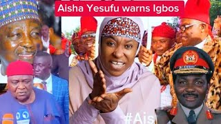 Breaking Aisha Yesufu warns Igbos About Motive Behind Yakubu Gowon visit to Tinubu [upl. by Nauhs]