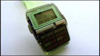 Casio DBC 63 Micro Cosmos Calculator Databank Watch [upl. by Alys]