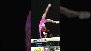 SIMONE BILES IGNORED THIS RACIST COMMENT 😳💥shorts explore explorepage gymnastics simonebiles [upl. by Elraet]