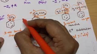 Order of reactivity of toluene ethylbenzene isopropylbenzene and t butylbenzene E substitution [upl. by Sommers309]