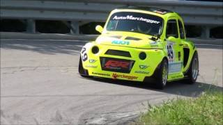 Fiat 500 S1000rr 4x4 Salita 42 Alpe del Nevegal Bergrennen 2016 Motorsport [upl. by Joice]