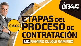 Certificación OSCE 2019  Etapas del Proceso de Contratación [upl. by Ardnak]