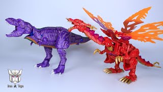 Beast Wars TRex VS Dragon Megatron [upl. by Nnad792]