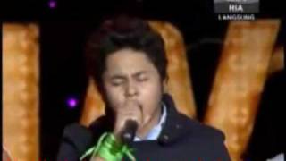 Hafiz AF7 Noktah Cinta With Lyrics Best View Artis Jemputan di Konsert AF8 [upl. by Khalid]