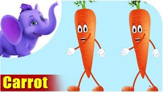 Carrot  Vegetable Rhyme [upl. by Leanatan760]