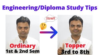 How to Study EngineeringDiploma I Become Topper Using These Tips Marks Matter in Engineering [upl. by Brock]